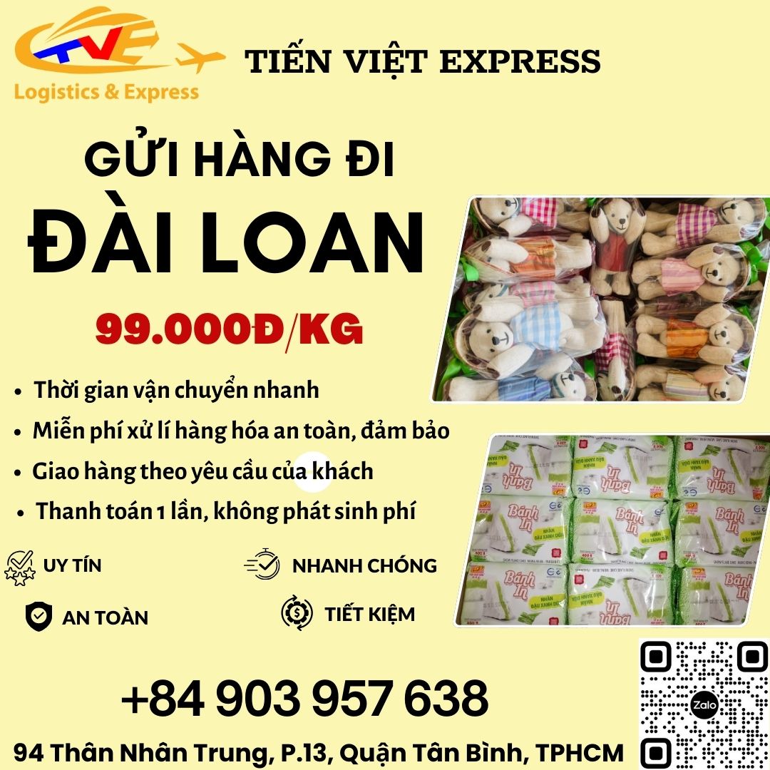 Gửi hàng đi Đài Loan - Tiến Việt Express